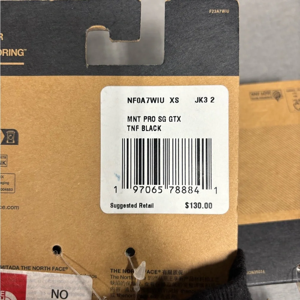The North Face Black Montana Pro SG GTX Trigger Mitt Women’s Size X-Small